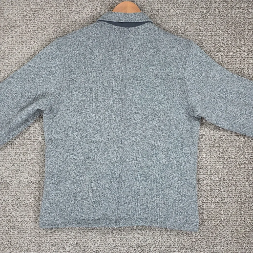 Patagonia Better Sweater Shirt Jacket Mens Medium Gray Full Button Fleece Coat